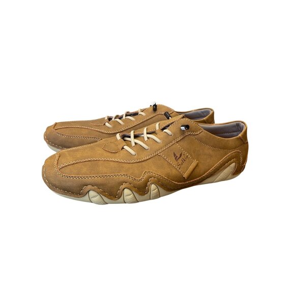 Salkin USA Mens Brown Faux Leather Casual Shoes Size 44/10 SKU 9113 main image 4